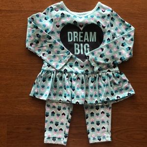 Toddler girls matching too and pant set